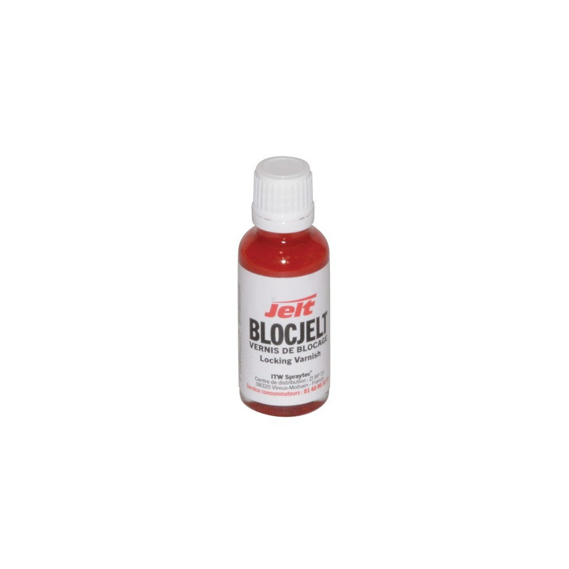 Vernis de blocage "blocjelt 6967" rouge pour visserie 30ml- SOLARONICS - 0042067