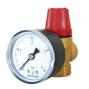 Soupape chauffage 3b avec mano FF1/2"- DIFF - 100014