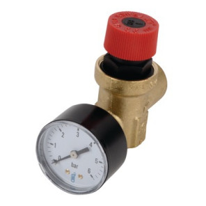 Soupape chauffage 3b avec mano FF3/4"- DIFF - 100016