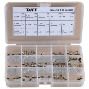 Mallette fusibles en verre 118 pièces- DIFF - 100214
