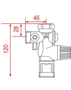 Groupe de sécurité droit téflon - 46mm MF3/4" SFR WATTS- WATTS INDUSTRIES - 2252550