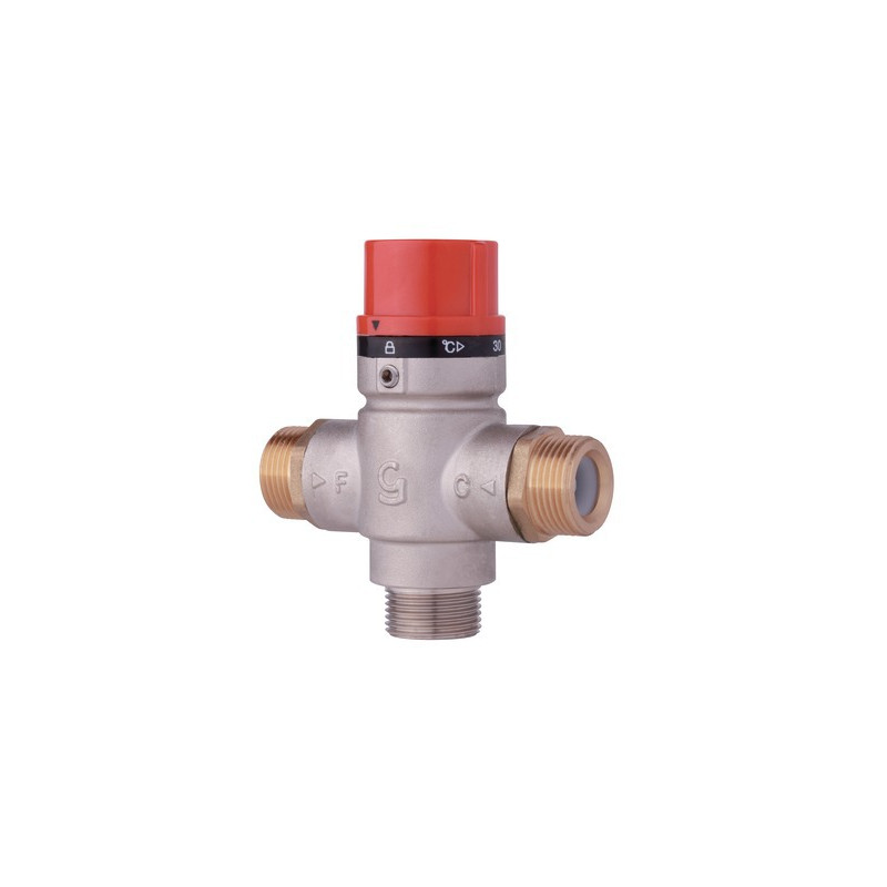 Mitigeur thermostatique solaire à1 clapet MMM3/4"- DIFF - 100290