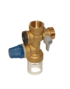 Groupe de sécurité droit en laiton 3/4", siège inox- DIFF - 100307 Groupe de sécurité droit en laiton 3/4", siège inox- DIFF - 100307