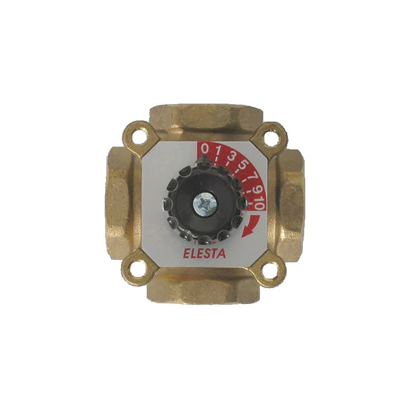 Vanne 4 voies à secteur taraudée en laiton F3/4"- E.R.E REGULATION - H4MG20-4