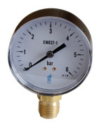 Manomètre acier, sec non remplissable Ø 80mm, 0/6bar- DIFF - 109465 Manomètre acier, sec non remplissable Ø 80mm, 0/6bar- DIFF - 109465