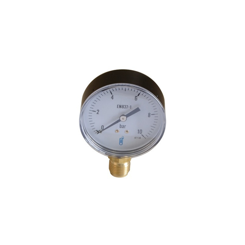 Manomètre ABS, sec non remplissable Ø 80mm, 0/10bar- DIFF - 109466