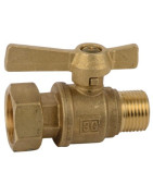 Robinet d'arrêt compteur droit M1/2"xFT3- DIFF - 110159