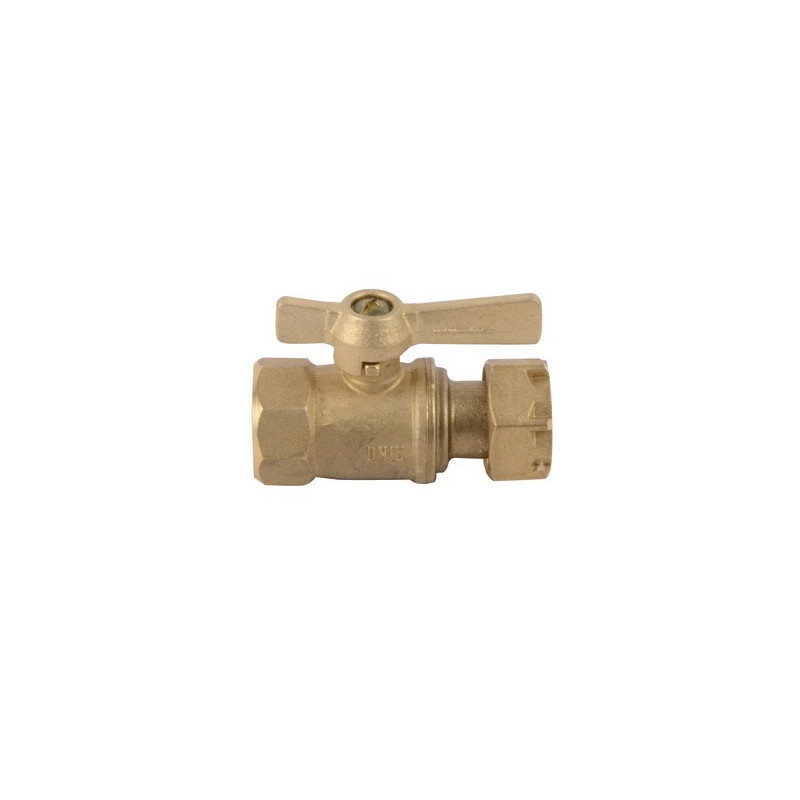 Robinet d'arrêt compteur droit F3/4"xFT3- DIFF - 110161