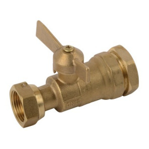 Robinet d'arrêt compteur droit PE25- DIFF - 110165