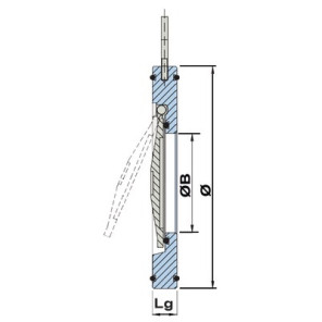 Clapet simple battant sandwich acier zingué DN150- SFERACO - 364150