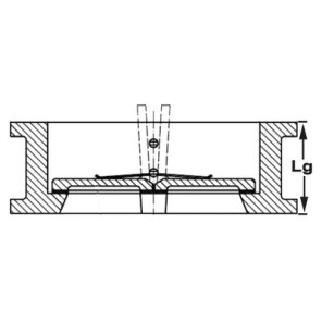Clapet double battant fonte DN100- SFERACO - 370100
