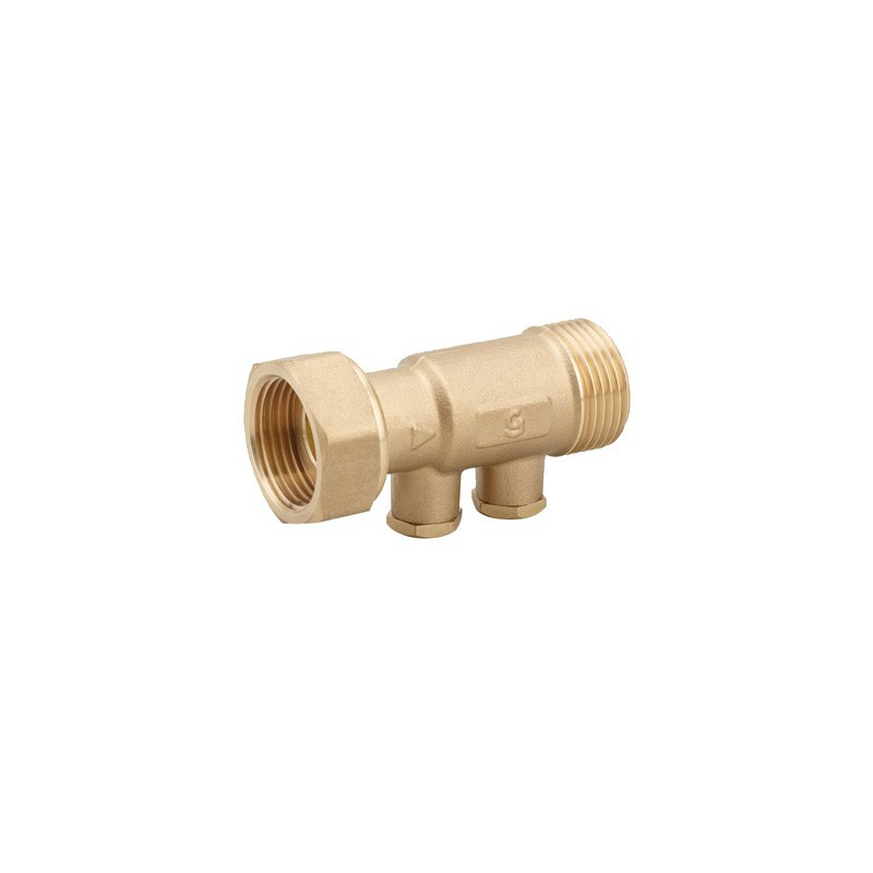 Clapet droit FT3/4"xM3/4" avec bouchon laiton court- DIFF - 110298