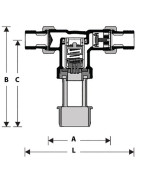 Disconnecteur hydraulique 3/4" type CA raccords filetés- RESIDEO - CA295-3/4A Disconnecteur hydraulique 3/4" type CA raccords filetés- RESIDEO - CA295-3/4A