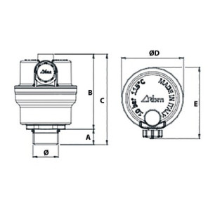 Purgeur automatique MINILUFT compact sans clapet M3/8"- RBM - 28270300
