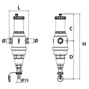 Séparateur air et boue AIRTERM DIRT F3/4- RBM - 28310500