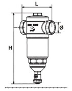 ZEPARO CYCLONE DIRT ZCD 32 en 1"1/4- IMI - 7897432