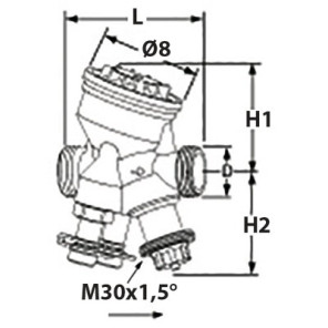 Vanne ta-compact p M1/2 DN10 débit : 21,5 à 120l/h- IMI - 52164-010