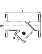 Filtre 233 DN65 avec vanne de rinçage- DIFF - 110515 Filtre 233 DN65 avec vanne de rinçage- DIFF - 110515