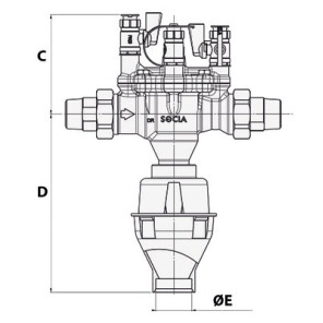 Disconnecteur contrôlable BA2860 M3/4"- SOCLA - 149B3881