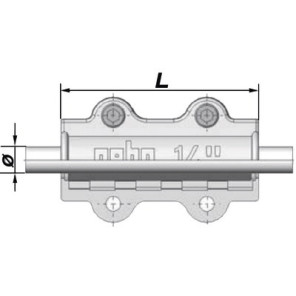 Collier réparation pour acier long DSL 42.4 (1"1/4)- GEBO - 01.252.28.04