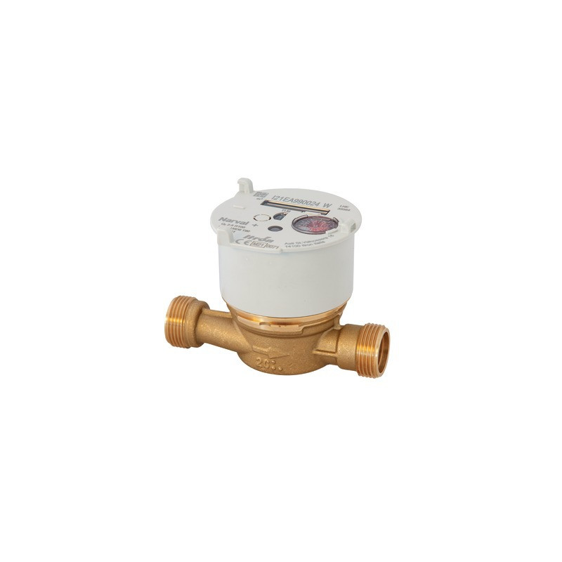 Compteur divisionnaire eau froide et eau chaude NARVAL- ITRON - 6UAB15Y110BR100LFCBXN_FR