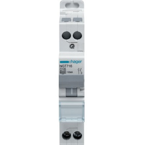 Disjoncteur 1P N 6-10kA courbe D-20A- HAGER - NGT720