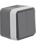 Double poussoir CUBYKO inverseur saillie- HAGER - WNC044 Double poussoir CUBYKO inverseur saillie- HAGER - WNC044