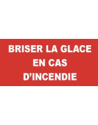 Étiquette rigide briser la glace en cas d'incendie- DIFF - 111792
