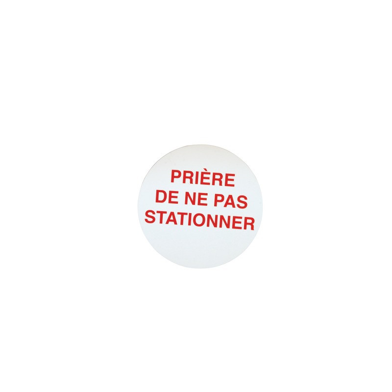 Étiquette rigide prière de ne pas statio- DIFF - 111796