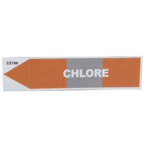 Étiquette souple adhésive chlore- DIFF - 111807  - (X10)