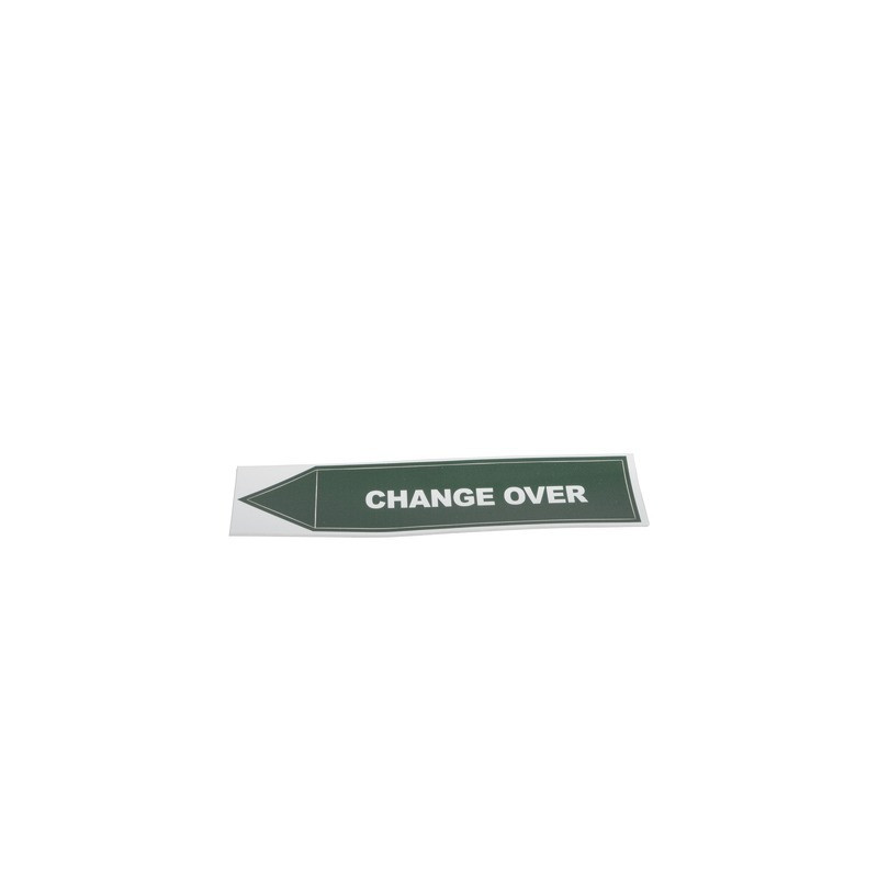 Étiquette souple adhésive Change Over- DIFF - 111812  - (X10)