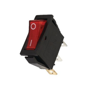 Interrupteur lumineux rouge 0/1 15A 3XFA- DIFF - 150642