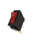 Interrupteur lumineux rouge 0/1 15A 3XFA- DIFF - 150642