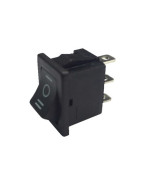 Interrupteur noir I/0/II 6A 3XFASTON- DIFF - 150644