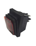 Interrupteur lumineux rouge étanche 0/1- DIFF - 150647