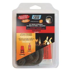Kit tresse extensible fibre verre Ø6mmx2,5m et COLLAFEU- GEB - 821591