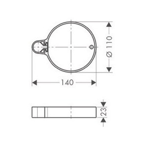 Porte savon casetta'c chrome- HANSGROHE - 28642002
