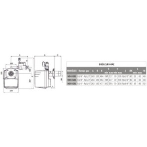 Brûleur gaz CB-NC6 GXE- CUENOD - 3836559