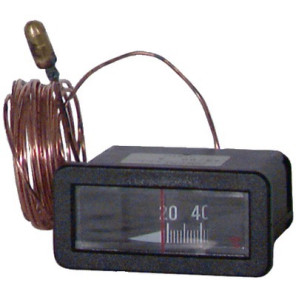 Thermomètre rectangulaire 0°C à 120°C L2.5- DIFF pour De Dietrich Chappée - S17007062