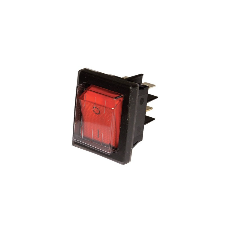 Interrupteur bipolaire étanche lumineux rouge- DIFF pour Zaegel Held - A814398