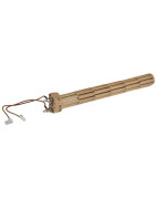 Résistance stéatite barillet tête ovale 2000W, 380mm, MONO- DIFF pour Chaffoteaux - 396117-01