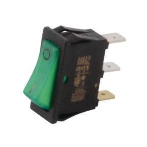 Interrupteur unipolaire noir/lumineux vert- DIFF pour Bosch - 87168121620