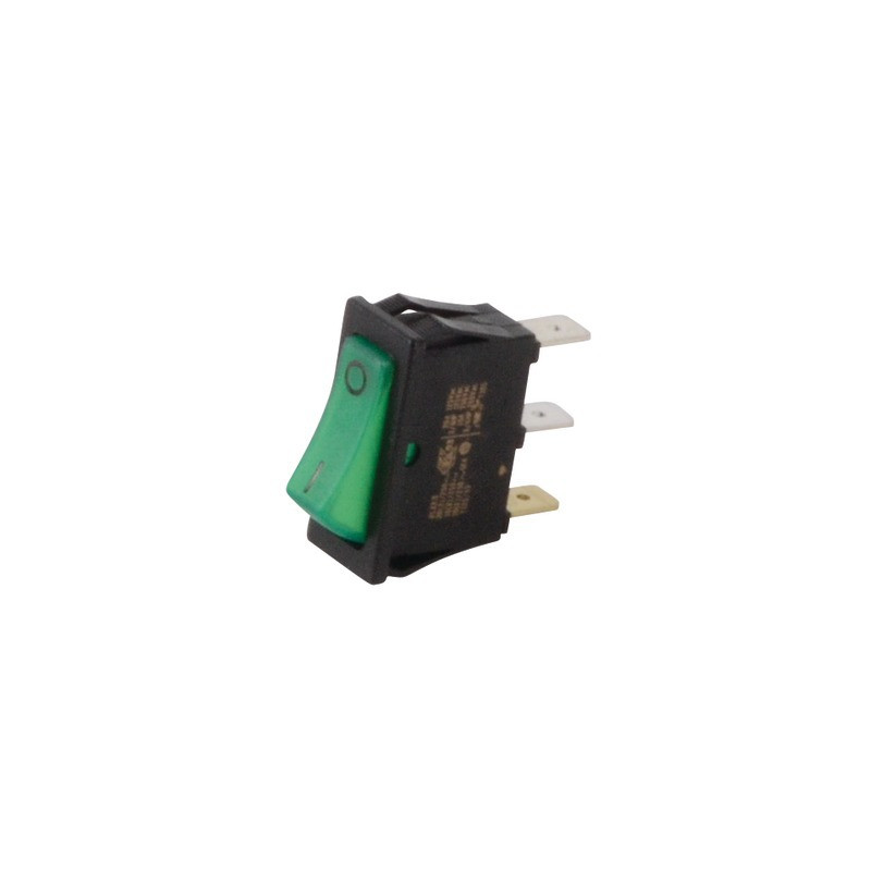 Interrupteur unipolaire noir/lumineux vert- DIFF pour Bosch - 87168121620
