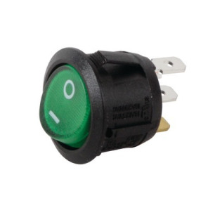 Interrupteur unipolaire Ø23 lumineux ver- DIFF pour Bosch - 87168249040