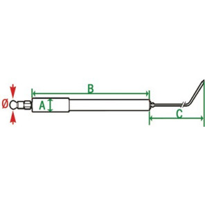 Électrode spécifique SPARKGAZ 20W- BALTUR - 53621
