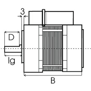 Moteur de brûleur EB 95 C 28/2 90 W- DIFF pour Bentone - 11593101