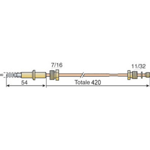 Thermocouple 750mm- DIFF pour AO Smith - Q335C 1023B
