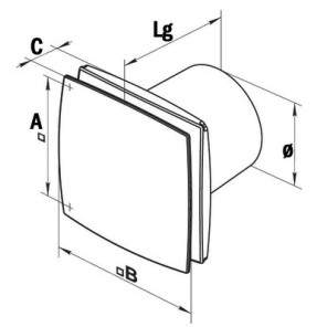Aérateur mur/plafond DESIGN 100K- NATHER - 549018