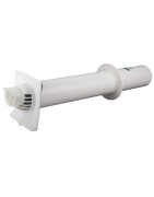 Terminal horizontal excent blanc Ø60/100mm- UBBINK - 229100 Terminal horizontal excent blanc Ø60/100mm- UBBINK - 229100