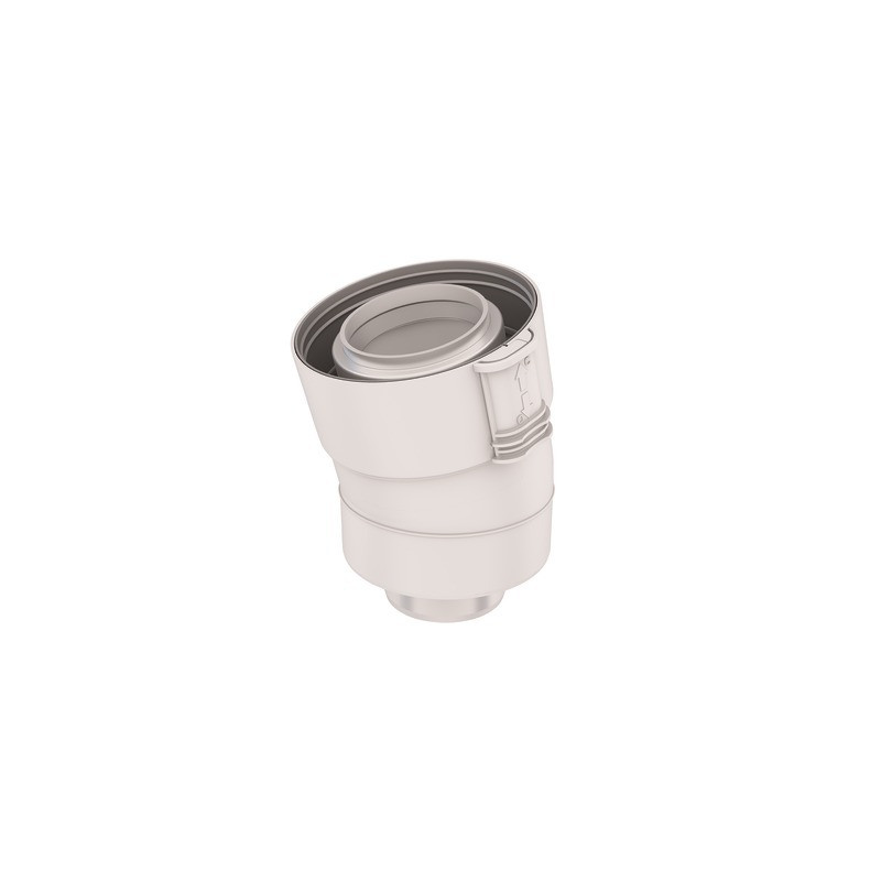 Coude 15°condensation fioul/gaz PPTL/PVC- UBBINK - 229201